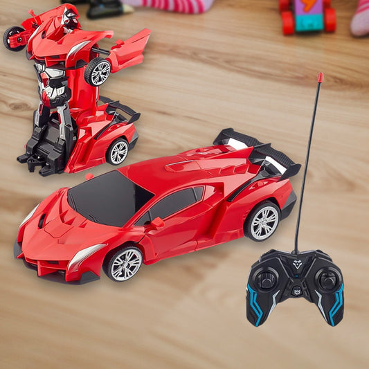 Automatic 2 In 1 Robot Converted Remote Control Car With Light Scale 360°Drifting Deformation Robot Car Toy Kids Boys, Robot Convert Unique Toy For Boys (1 Pc)