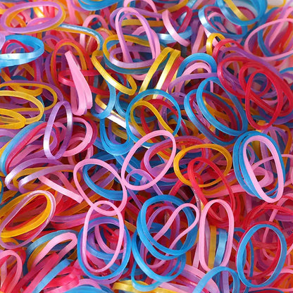 RUBBER BAND FOR OFFICE/HOME AND KITCHEN ACCESSORIES ITEM PRODUCTS, ELASTIC RUBBER BANDS, FLEXIBLE REUSABLE NYLON ELASTIC UNBREAKABLE, FOR STATIONERY, SCHOOL MULTICOLOR (0.5 Inch / 50 Gm)