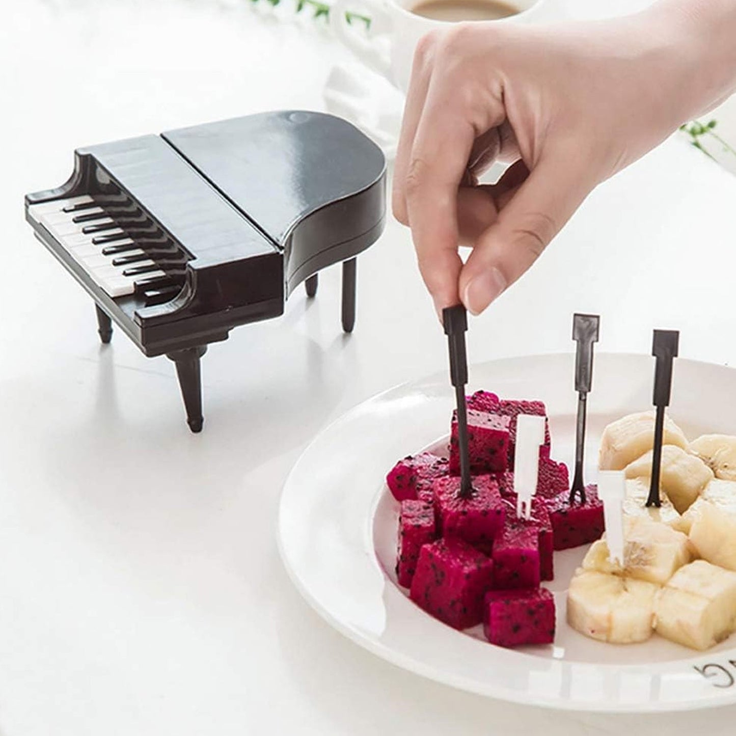 Piano Fruit Forks: Fun & Functional for Snacks (10 Pc Set)