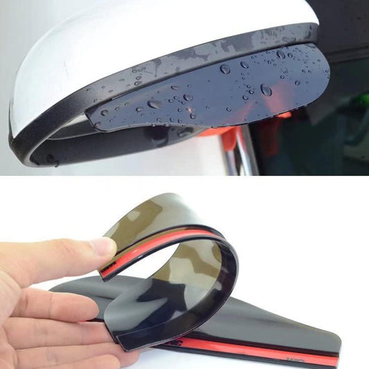 Mirror Rain Protector Car Rearview Mirror Rain Blades Car Back Mirror Eyebrow Rain Cover Car Rearview Mirror Eyebrow Covers Flexible Protection Rainproof Decoration Accessories (2 Pcs set)