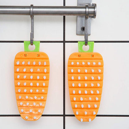 2909 Vegetable Scrubbing Brush, Vegetable Scrubber Non‑Toxic Fruit Brush Carrot Shape Vegetable Brush for Potato for Vegetable 