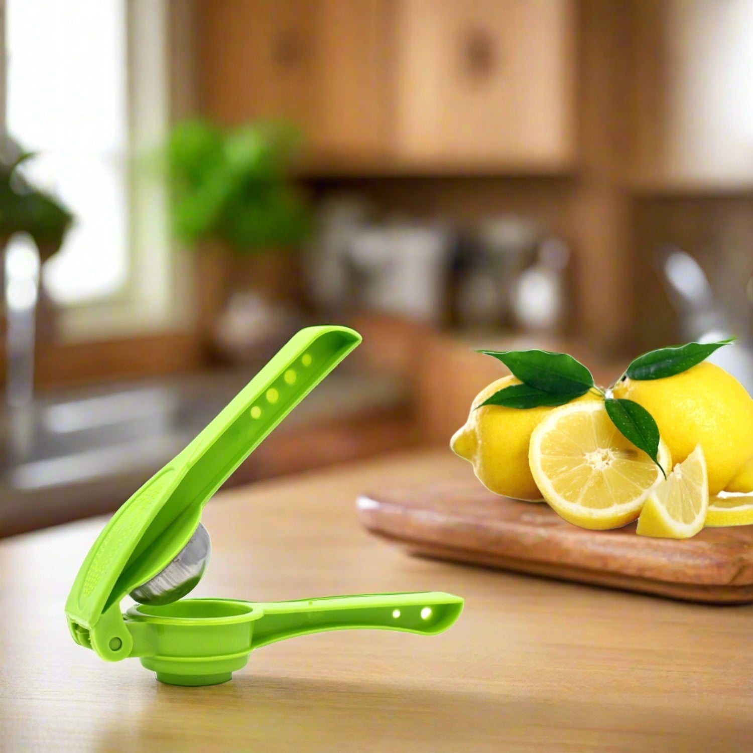 2856 Plastic Lemon Squeezer Cum Opener 2 in 1 Lemon Squeezer 