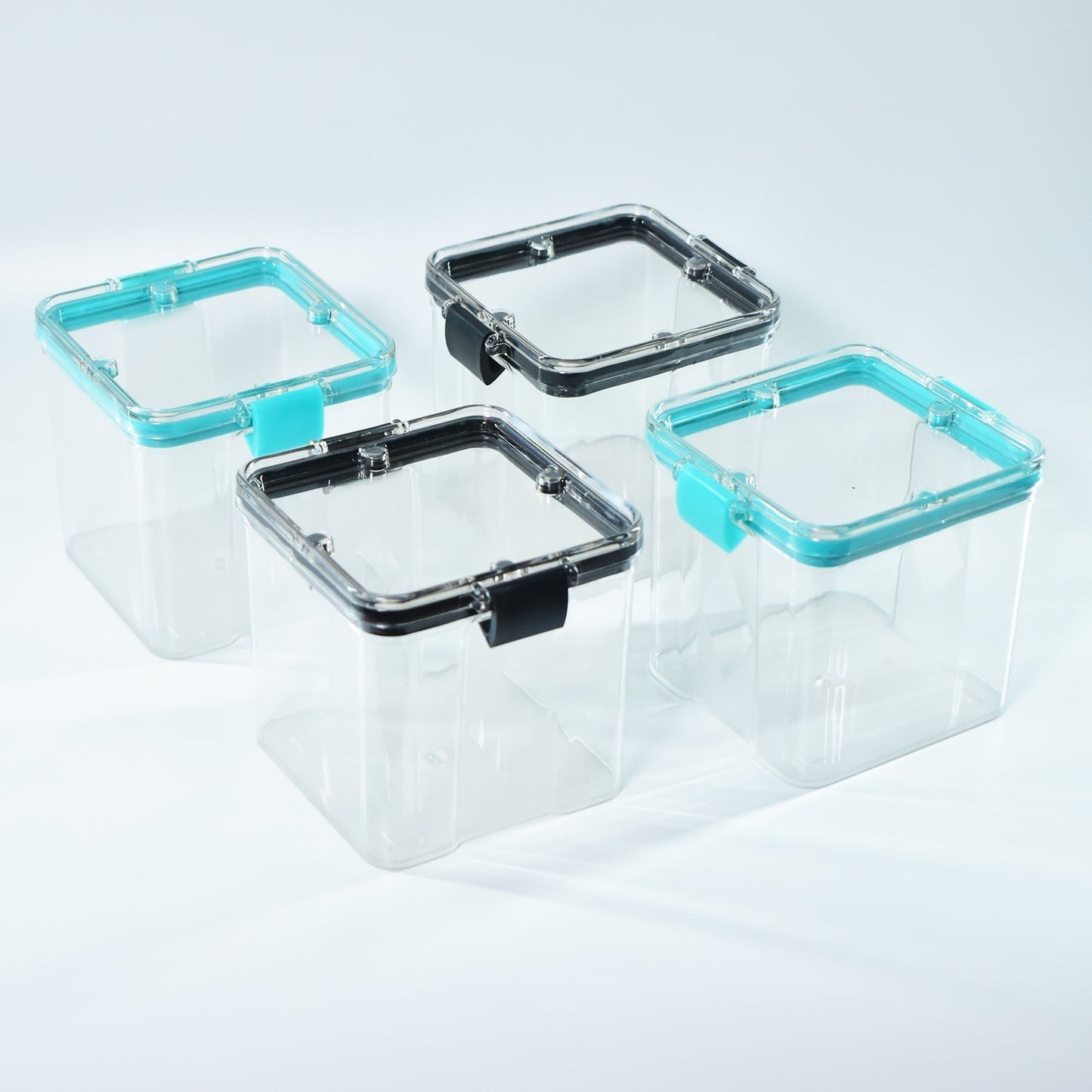 2763 4Pc Square Container 700Ml Used For Storing Types Of Food Stuffs And Items. 