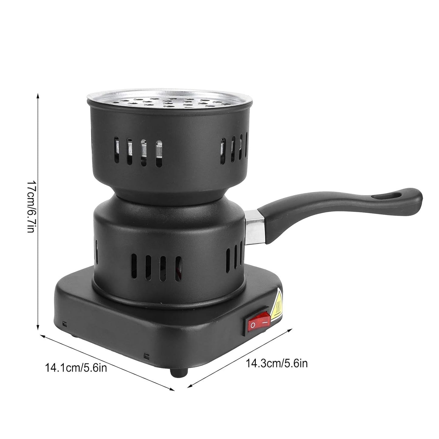 Heating Stove, Tubular Heating Stove Hot Plate Stove,  Heat‑Resistant Coating for Home, Camping Cooking, Mini Electric Tea Coffee Heater