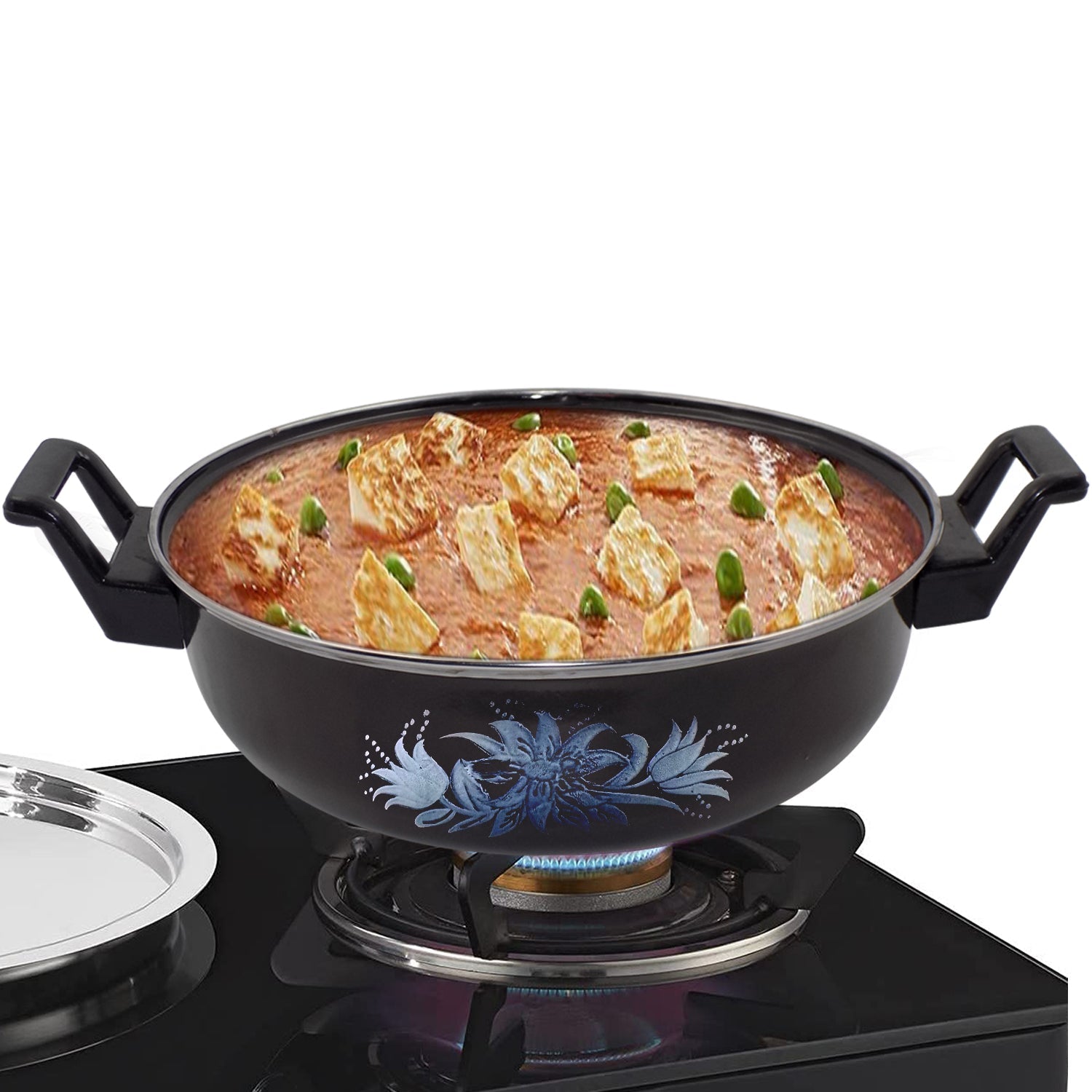 2521 Traditional Small Cast Iron Kadai 