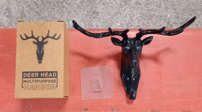 Deer Head Self Adhesive Wall Door Hook Hanger