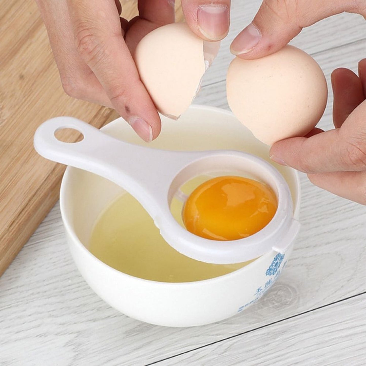 Egg Yolk Separator, Egg White Yolk Filter Separator, Egg Strainer Spoon Filter Egg Divider